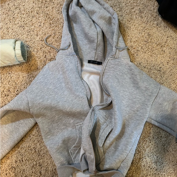 grey zip up - Picture 1 of 2